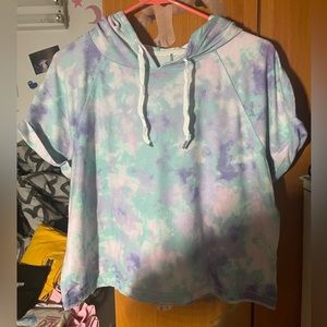 Tie Die Shirt with Hoodie
